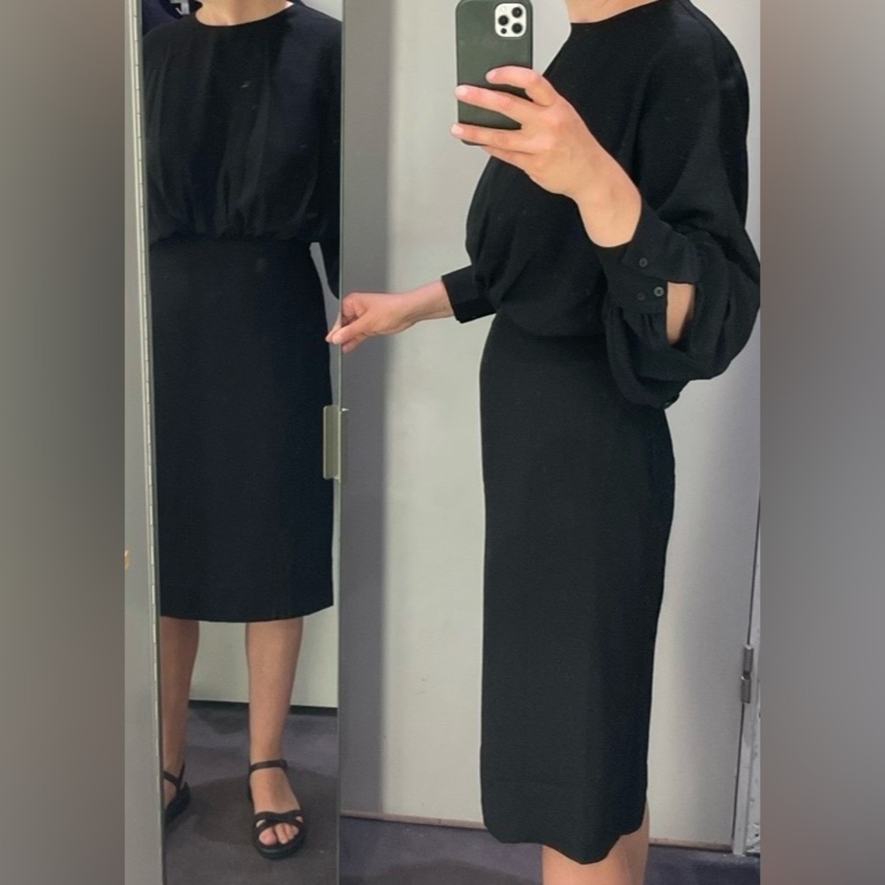 COS dress with fitted waist